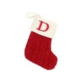 thumbnail image 1 of TIELUTT Bas de Noël avec Initiales Grandes Lettres Brodées Tricotées Rouges 12 Jours de Cartes de Chansons de Noël Flocons de Neige Acryliques Grandes Sucettes Décorations de Noël Ruban Lustre Flocons de Neige Perles, 1 of 7