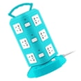 thumbnail image 3 of Regleta de enchufes multifunción tipo torre, protección contra sobrecargas, portátil, con puerto USB, 220 V, 10 A, 3 of 14