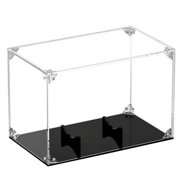 Football Display Case Acrylic Holder with Lid and Black Base Clear Boxes Ball