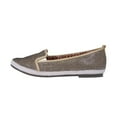 thumbnail image 3 of FUZZY Lacy Women Extra Wide Width Casual Metallic Flat BRONZE 5, 3 of 6