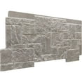 thumbnail image 3 of Ekena Millwork 49"W x 24 1/2"H x 1 1/4"D Castle Rock Stacked Stone, EverStone Faux Stone Siding Panel, Grey Granite, 3 of 11