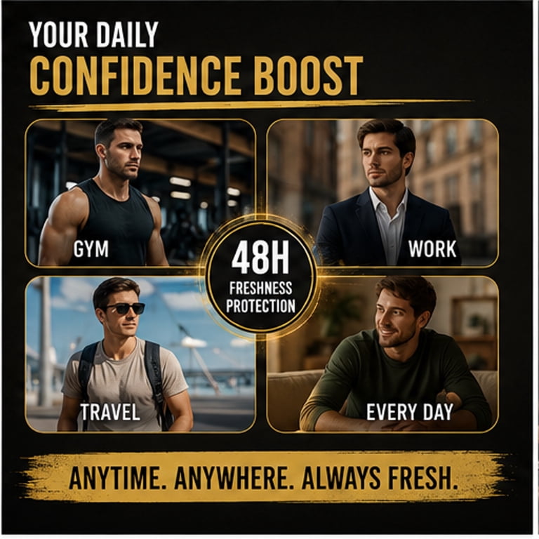 Axe Men Gold Temptation Deodorant Body Spray, 6 Pack, 150ml