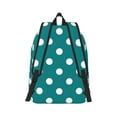 thumbnail image 2 of Yiaed White Polka Dots With Teal Background Print Backpack, Premium Laptop Backpack, Travel Backpack for Women, Lightweight Backpacks, Comfortable Back Pack-, 2 of 7