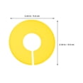 thumbnail image 2 of HAMPPLIES 20Pcs Round Plastic Clothing Dividers for Wardrobe Rods Yellow Closet Organizers with Slot Design, 2 of 8
