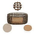 thumbnail image 4 of THE LICKER STORE Gigi 24" x 18" Modern Bohemian Handwoven Hyacinth Open-Weave Oval Pet Bed with Machine-Washable Cushion, Brown, DBD4000B, 4 of 8