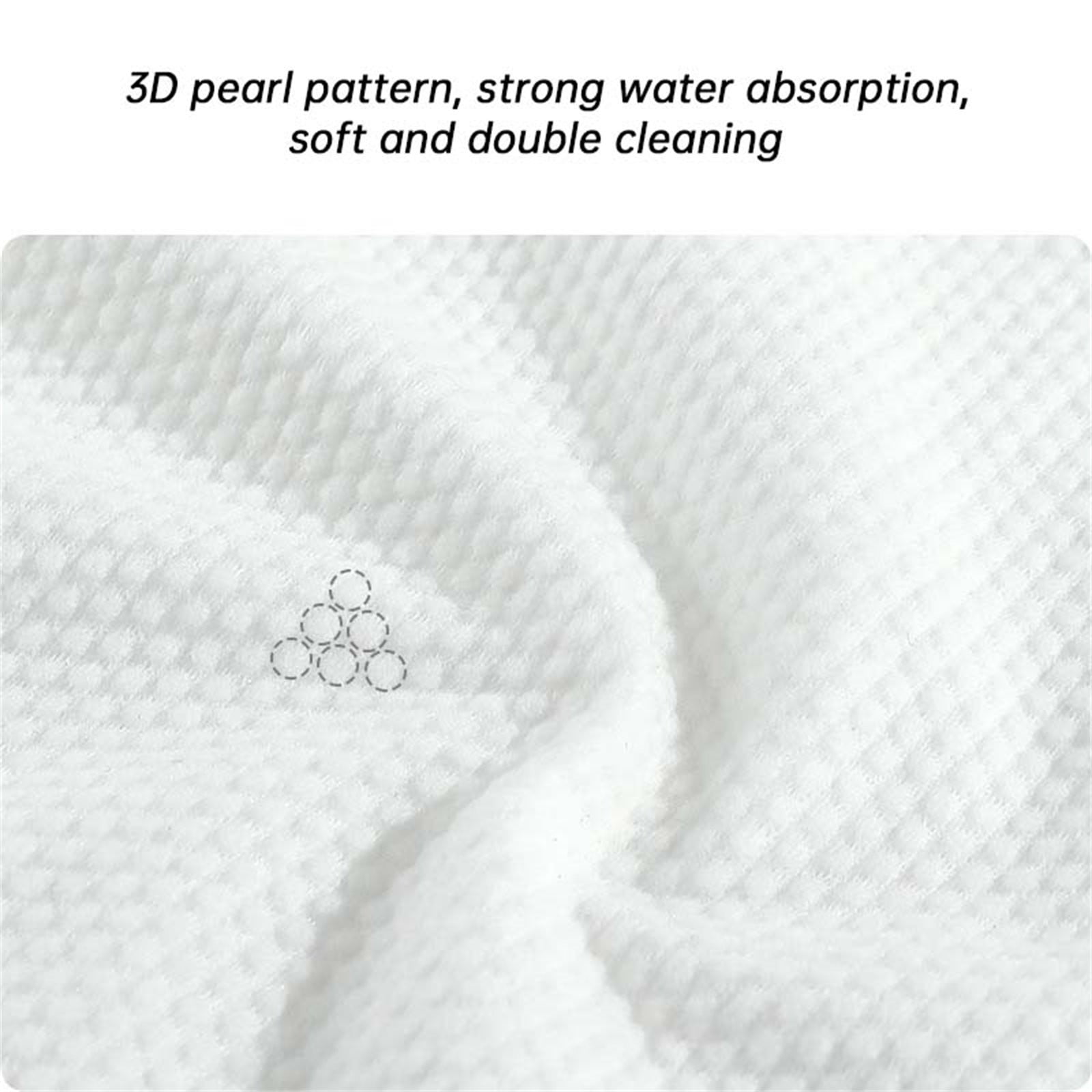 MELASOON Disposable Face Towel | 100% Biodegradable Natural Cotton Makeup Remover Dry Wipes | Facial Wash Cloth for Sensitive Skin (1 Pack | 60ct)
