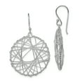 thumbnail image 1 of Boucles d'Oreilles Pendantes Rondes en Fil d'Argent Sterling 925 Enveloppé, 1 of 6