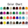 thumbnail image 2 of Falari 2 Pcs Men Women Skull Knitted Beanie Hat Plain Solid Color for Winter Black & Orange, 2 of 4