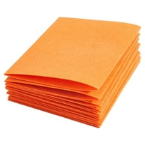 1set 15pcs Felt Non Woven Fabric Craft Supplies Rectangle Orange 285x180x1mm