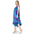 thumbnail image 3 of Sakkas Neja Women's Casual Maxi Summer Sleeveless Loose Fit Tie Dye Tank Dress - 17009-C5 - One Size Regular, 3 of 5