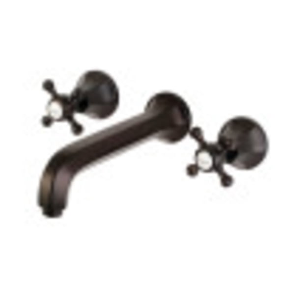 Kingston Brass KS4025BX Metropolitan Two-Handle Wall Mount Roman Tub Faucet, Oil Rubbed Bronze