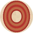 thumbnail image 1 of Ahgly Company Machine Washable Indoor Round Transitional Neon Red Area Rugs, 3' Round, 1 of 7