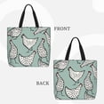thumbnail image 2 of Disketp Hand Drawn Chickens Bolsa Tote de Lona para Mujer, Bolso de Hombro y Cruzado con Cierre de Cremallera, 2 of 7