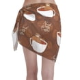 thumbnail image 2 of Disketp Sloths Need More Coffee Women Swimsuit Cover Up Short Chiffon Summer Beach Sarong Bikini Wrap Skirt Bathing Suit, 2 of 7