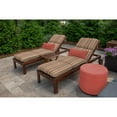thumbnail image 4 of Casual Cushion Outdoor Chaise Lounge Cushion, Striped Sunbrella Fade-Resistant 22.5"W x 74"L, 3.5" thick; Back 22.5"W x 28"L, 3.5" thick, Brannon Redwood, 4 of 7