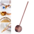 thumbnail image 2 of Soup Ladle, Long Handle Spoon, Gold Kitchen Utensil, Cooking Spoon, Serving Spoon, 80ml Ladle, Stainless Steel Ladle for Hot Oil Water Soup Home Kitchen, 2 of 7
