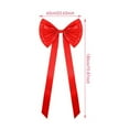 thumbnail image 4 of 23.62x70.87" Christmas Extra Large Bows, Christmas Tree Topper Decor Wreath Bow, Satin Large Bow, Xmas Ornaments for Home Birthday Party Front Door Wedding Holiday Decor, 4 of 7