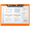 Orange, variant on 17x11 Clipboard Acrylic Panel Featuring an 11" Hinge Clip Red