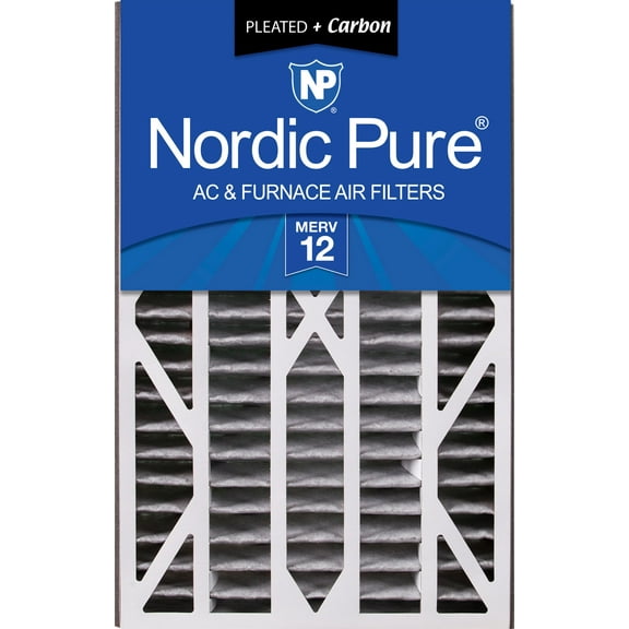 Air Bear Cub 16x25x3 Air Filter Replacement MERV 12 Pleated Plus Carbon 1 Pack