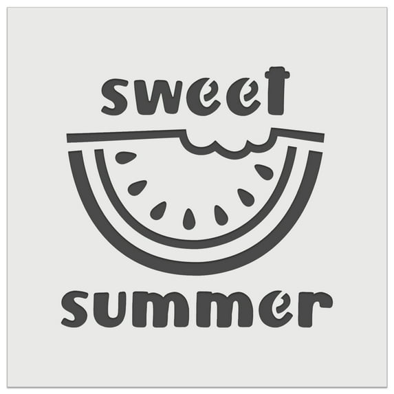 Sweet Summer Watermelon DIY Cookie Wall Craft Stencil - 7.0 Inch