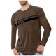 thumbnail image 1 of Blusas y camisas de manga larga con cuello redondo para hombre, deportivas, fitness, hogar, pijamas estampados, camiseta de manga larga con cuello redondo, blusa de poliéster para hombre, 1 of 3