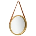 thumbnail image 1 of vidaXL Wall Mirror with Strap 40 cm Gold, 1 of 4