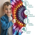 thumbnail image 3 of Blackout Kids Curtains,Colorful Rainbow Tie Dye Spiral Pattern Childrens Insulated Curtains Set Of 2,Bedroom Essentials,Toddler Room Decor 42"x63", 3 of 5