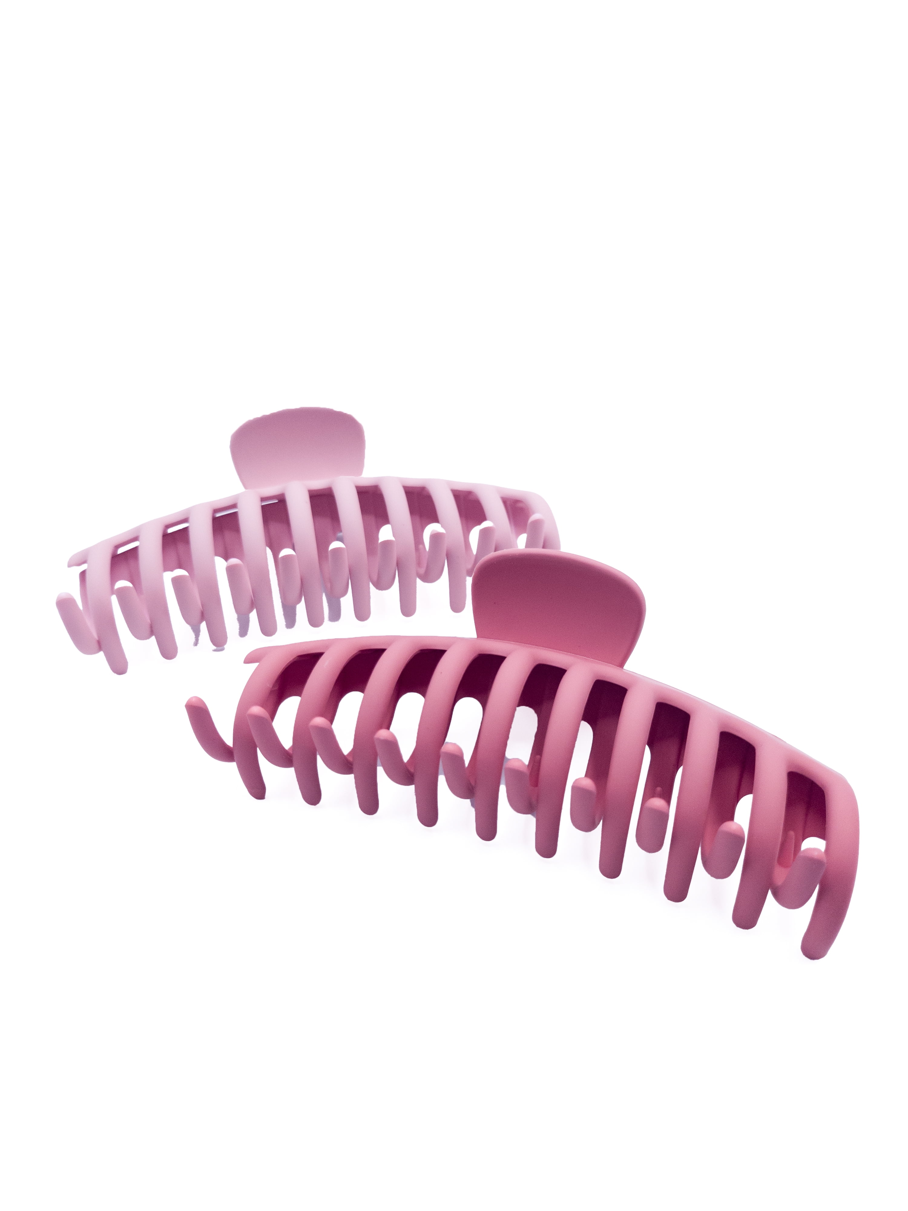 Time and Tru Women's Hair Claw Clip 2-Pack, Pink