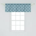 thumbnail image 2 of Ambesonne Skull Valance Pack of 2, Pastel Tones Calavera Art, 54"X18", Blue Grey White, 2 of 2