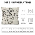 thumbnail image 5 of BCIIG Love Theme Decorative Throw Pillow Cover for Home Couch Living Room Bed Sofa - Aesthetic Design, Printed on Both Sides, 1PC 22x22in, 5 of 5