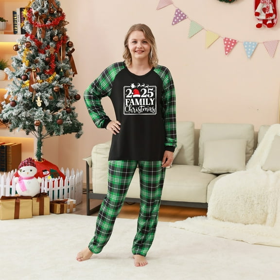 Matching Family Xmas Pajamas We Are Family, Family And Dog Christmas Pajamas 2025, Two-piece Set