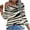 Beige, variant on Women Off Shoulder Tops Long Sleeve Zebra Pattern Graphic Print Blouses Loose Fitted Shirts Outdoor Everyday