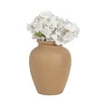 thumbnail image 5 of Decorative Terracotta Vase for Living Room Decor - Stylish Home Decor Accent for Bedroom, Office Spaces, or Table Centerpiece - Casual Flower Vase for Hallway Styling or House Decor - 11", Brown, 5 of 9