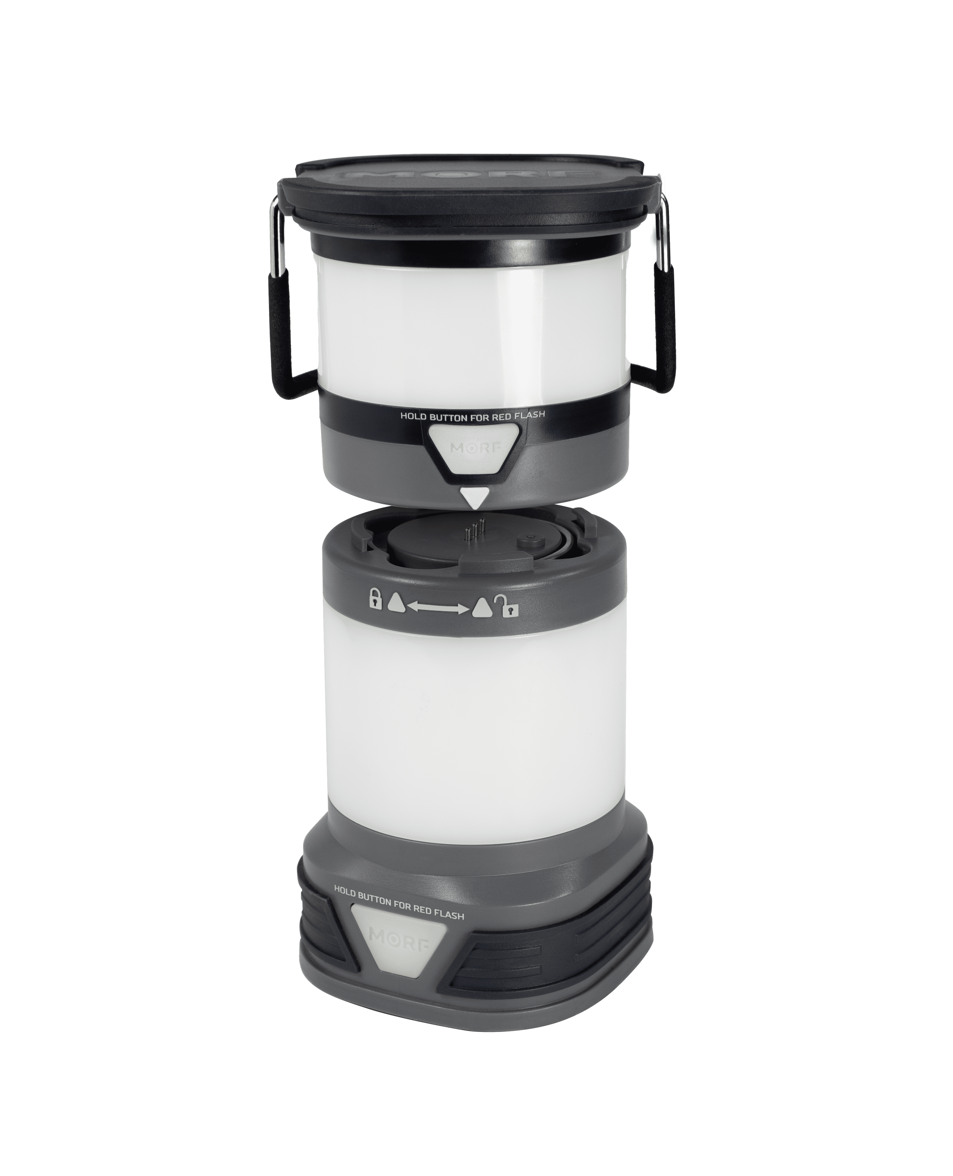 (2 pack) Police Security MORF 2-in-1 Detachable Lantern