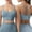 Blue, variant on Women's Sexy Large Size Integrated High Strength Shockproof Yoga Running Fitness Sports Bra Wireless Bras for Women Support plus Size Sports Bra Custom Sports Bra Strapless Bra Wireless Bras Bras for