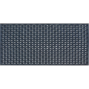 A1HC Basket Weave Design 32”x48” Extra Large Outdoor Floor Mat, Natural Rubber, Ideal for Outside entryway, Scrapes Shoes Clean of Dirt & Grime, Heavy Duty, Rug Mats for Entry, Patio, Busy Areas
