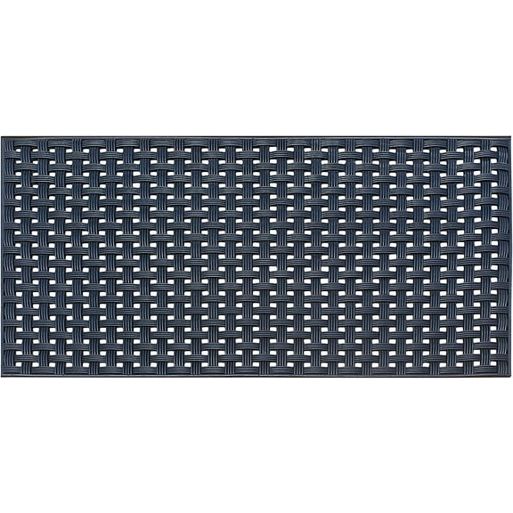 A1HC Basket Weave Design 32”x48” Extra Large Outdoor Floor Mat, Natural Rubber, Ideal for Outside entryway, Scrapes Shoes Clean of Dirt & Grime, Heavy Duty, Rug Mats for Entry, Patio, Busy Areas