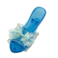 thumbnail image 5 of Girls Jelly Sandals Princess Shoes Kids Heels Plastic Bow Decor for Birthday Party Cosplay Dress Up, 5 of 9