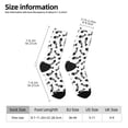 thumbnail image 2 of Fuzoiu Fish Bone Print Athletic Crew Socks for Men & Women,Casual Crew Socks,Above Ankle Crew Socks for Business, Casual, 2 of 6