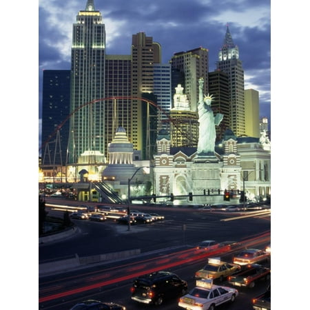 Ny Ny Hotel Casino and Roller Coaster, Las Vegas Print Wall Art By Jeff (Best Roller Coaster In Las Vegas)