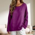 thumbnail image 2 of Sweaters for Women Oversized Crewneck Long Sleeve Chunky Knit Pullover Sweaters Tops Trendy Fall Outfits, 2 of 7