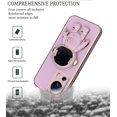 thumbnail image 6 of Compatible with Xiaomi 13 Lite Case for Women, Ultra Soft Xiaomi 13 Lite Phone Case Silicone TPU Plating Cute Astronaut Pattern Cases with Stand Cover (Purple), 6 of 7