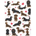 thumbnail image 3 of Manta de perro salchicha, regalo para niños, adultos, amantes de los perros salchicha, suave, cálida, ligera, acogedora, linda manta de perro salchicha para cama, sala de estar, sofá, decoración de, 3 of 4