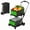 Green, variant on Collapsible Shopping Cart with Wheels,2 Tier Multi Use Foldable Shopping Cart with 2 Storage Crates,Folding Shopping Trolley Utility Cart for Office,Groceries, Warehouse,Supermarket,Picnic