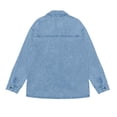 thumbnail image 6 of Womens Oversized Jean Jacket Casual Button Up Denim Overshirt Trendy Long Sleeve Denim Jacket Coat, 6 of 8