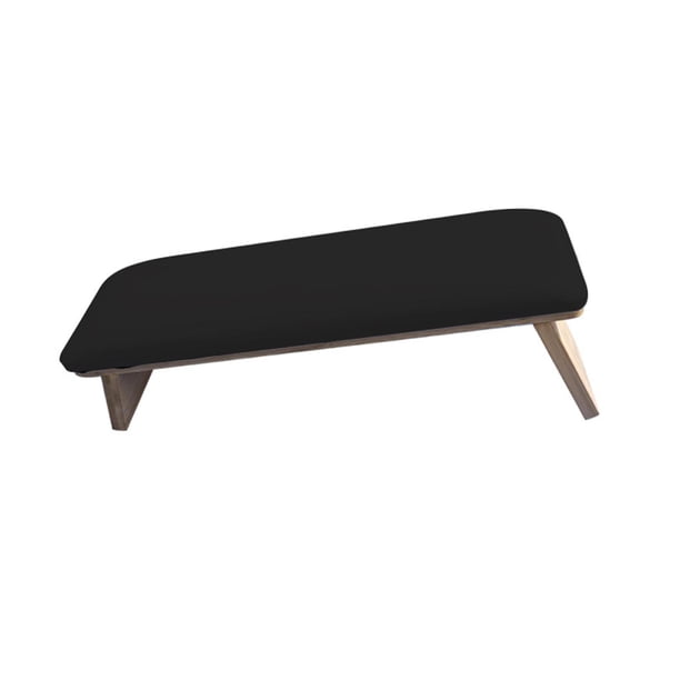 Reposabrazos para uñas, reposapiés, reposamanos para uñas, soporte para técnicos de uñas, uso en salón de belleza y hogar. negro