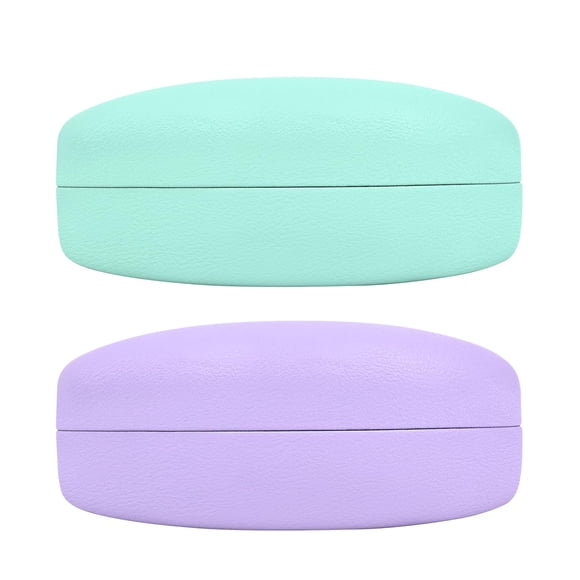 Funda para gafas de sol CHZZMS, carcasa rígida, tamaño grande, paquete de 2 (cian+morado)