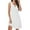 White, variant on AOOCHASLIY Ladies Dress Solid Simple Tank Dress, Casual Crew Neck Sleeveless Mini Dress, Women's Clothing