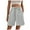 M308 Light Gray, variant on Tfken Summer Women Shorts Solid Color Elastic Waist Shorts With Pockets Casual Fashion Female Soft Clothes Black