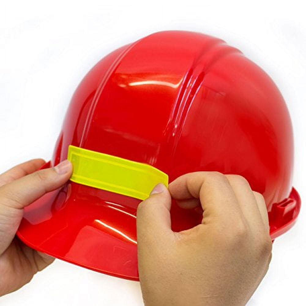 RK Adhesive Vinyl Retro-Reflective Hard Hat/Helmet Sticker (Pack of 16) - White